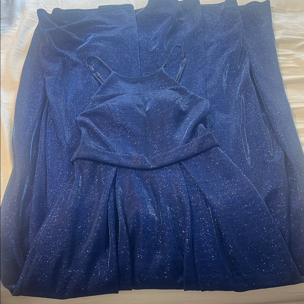 City Studio Blue Maxi Dress